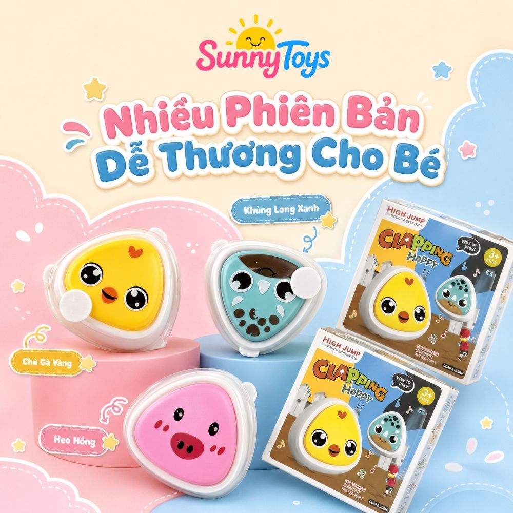 Đồ Chơi Chạm Nhảy Cảm Biến SunnyToys - Có Nhạc Tiếng Việt, Đèn Sáng Cho Bé Chơi Vận Động