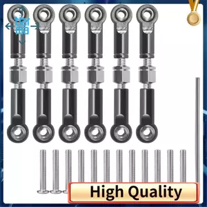 6 Cái Có Thể Điều Chỉnh Kim Loại Liên Kết Kéo Thanh Trước / Sau Servo Liên Kết Cho A949 A959 A969 A979 K929 RC Xe Nâng Cấp Dự Phòng