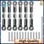 6 Cái Có Thể Điều Chỉnh Kim Loại Liên Kết Kéo Thanh Trước / Sau Servo Liên Kết Cho A949 A959 A969 A979 K929 RC Xe Nâng Cấp Dự Phòng