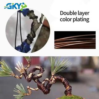Dây uốn cây cảnh nhôm anod hóa 5m GKY, phụ kiện làm vườn DIY định hình dáng cây