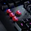 Btsg 4 Công tắc Opt tuyến tính DIY với âm thanh Clicky cho bàn phím chơi game Phản hồi nhanh 45g Áp suất hoạt động thấp