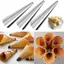 Ống Cannoli bằng thép không gỉ có túi đường ống Khuôn nướng bánh cho vỏ bánh ngọt giòn Bộ dụng cụ nhà bếp