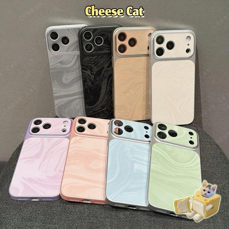 Ốp điện thoại da màu giả tưởng thời trang cao cấp cho iPhone 17 Pro Max 17 Air 16 Plus 15 Pro Max