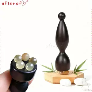 Con lăn mát xa mắt AFTEROF, Máy mát xa mặt di động hình hoa sen, Bề mặt mịn Chất liệu tự nhiên Con lăn Massage trị liệu Chăm sóc da mặt