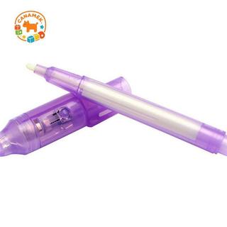 CANAMEK Mới 2 in1 Bút Mực Vô Hình Có Ánh Sáng UV Magic Bí Mật Tin Nhắn Đánh Dấu Spy CSF