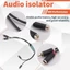 AV100C cho Bộ cách ly âm thanh Bộ lọc tiếng ồn mặt đất thông thường Bộ khử tiếng ồn chống nhiễu Âm thanh ô tô Âm thanh nổi tại nhà