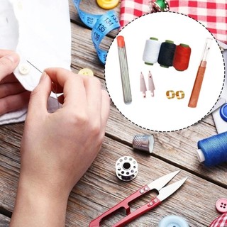 [COD] PURECOTTON0 Bộ dụng cụ may 31/34/37 món: chỉ, kim trên cùng, dụng cụ sửa tay, đa năng, bền bỉ, dùng may trang phục DIY