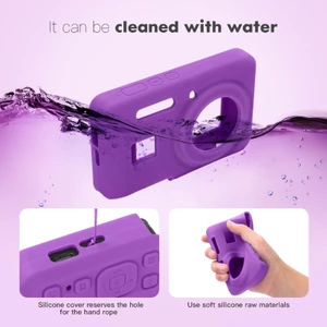 Vỏ máy ảnh chống rơi WU Hấp thụ sốc Bề mặt chống trượt Nút xúc giác cho những người đam mê phong cách PIXPRO FZ55