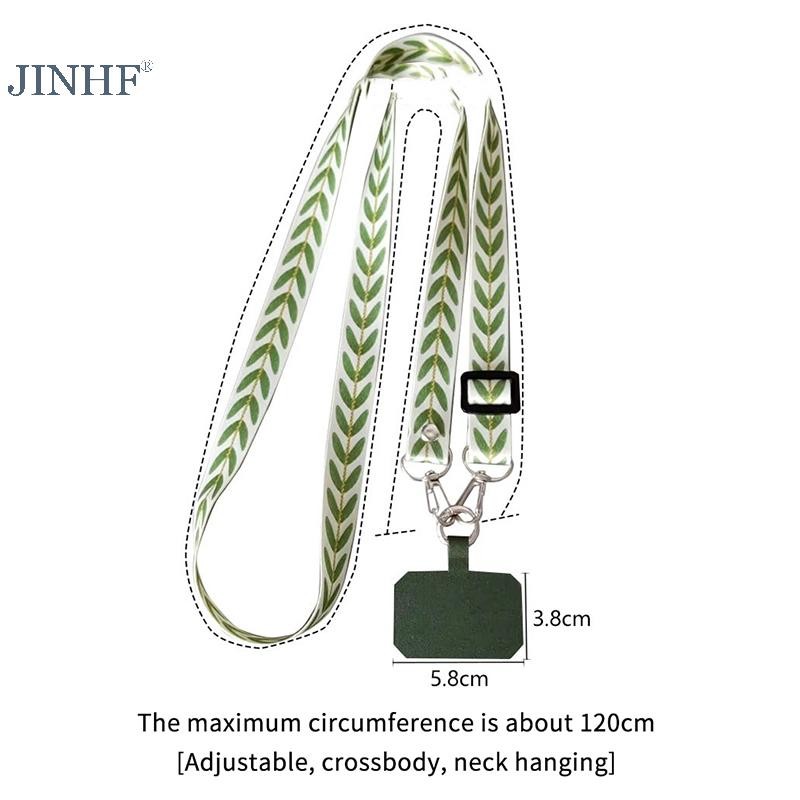 JINHF Dây buộc điện thoại di động có thể điều chỉnh, đeo cổ/chéo, chống mất, vòng đệm đa năng cho tất cả vỏ điện thoại HOT