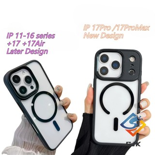 Ốp Điện Thoại Ống Kính Kim Loại 17 Series Mới Cho IPhone 17 Pro Max 13 14 15 16 Pro Max 17Air Vỏ Cứng Trong Suốt Chống Sốc