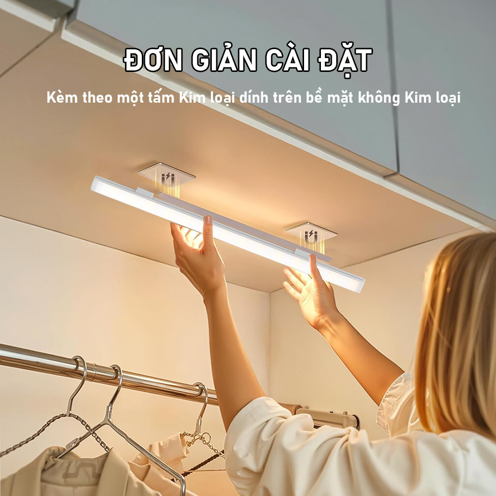 Đèn led cảm biến chuyển động đèn ngủ không dây cổng sạc usb gắn tường tủ bếp nhà vệ sinh cầu thang