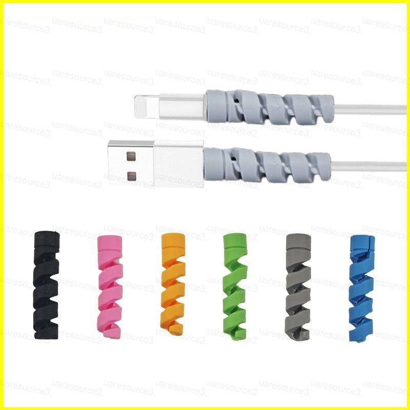 SQ3 Đa Năng Dòng Dữ Liệu Silicon Bảo Vệ Tay Dây Màu Xoắn Ốc Chắc Chắn Bền Chống Vỡ
