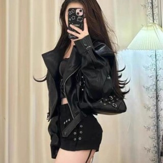 Áo Khoác Da Ngắn Phong Cách Mới Từ Mỹ, Thích Hợp Thời Trang Mùa Thu Và Đi Xe Máy