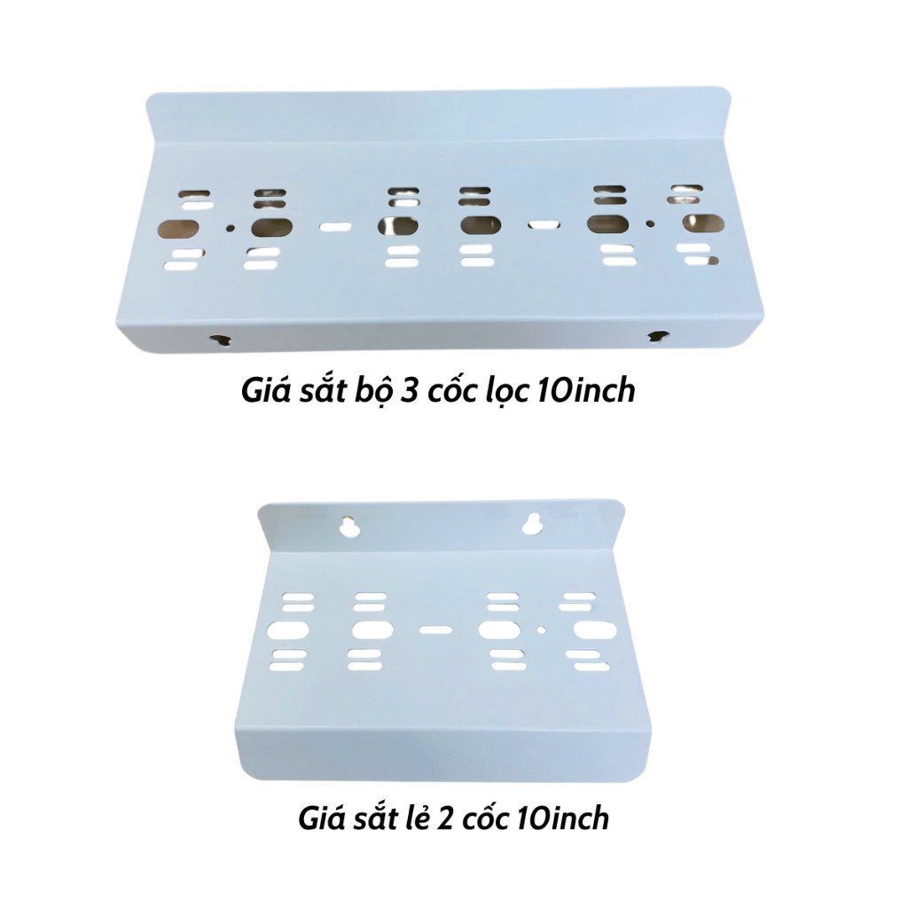 Giá Sắt Treo Cốc Lọc Đa Năng 10inch Và 20inch Sơn Tĩnh Điện Dùng Cho Lọc Đầu Nguồn, Máy Lọc Nước RO