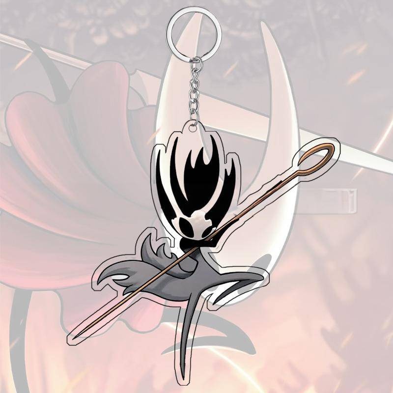 HK1 The Hollow Knight 2 Silksong Móc khóa Hollow Knight Acrylic Móc khóa mặt dây chuyền KH1