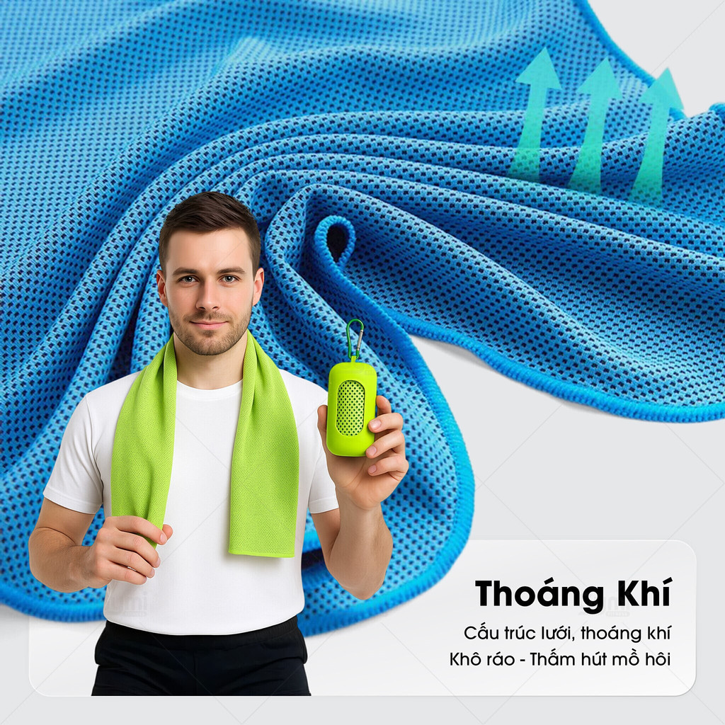 Khăn Lạnh Thể Thao Kèm Hộp - Làm Mát Tức Thì, Khô Nhanh, Tiện Lợi Mang Theo - KhanLanh02