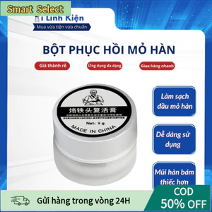 Bột Phục Hồi Mỏ Hàn Thiếc Trọng Lượng 9g, Nhiệt Độ Hoạt Động 350°C, Nhiệt Độ Nóng Chảy 183°C, Công Dụng Làm Sạch Mỏ Hàn,