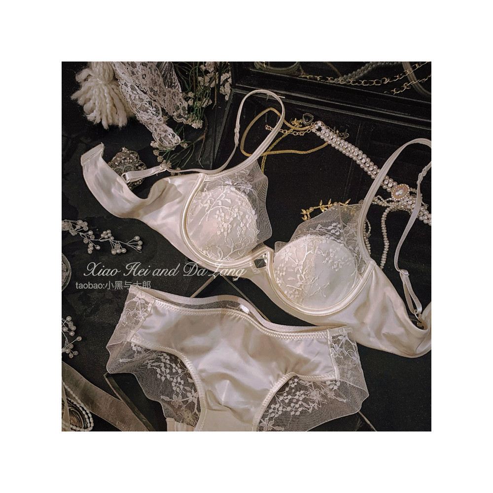 Bộ đồ lót Satin liền mạch dành cho nữ mùa hè Bộ áo ngực mỏng gợi cảm