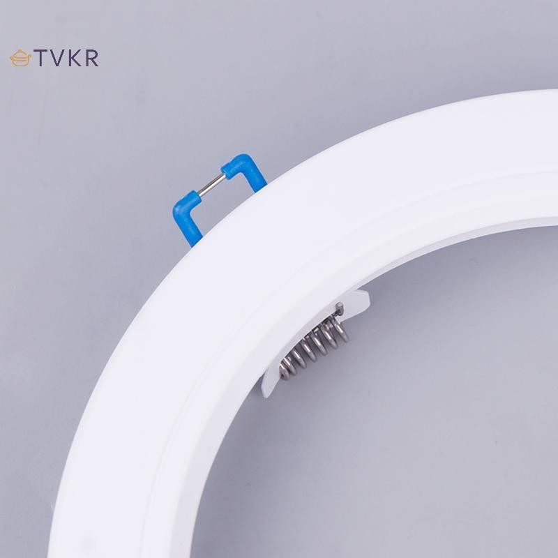 TVKR LED Downlight Spotlight Chân Đế Đèn Đứng Bộ Điều Hợp Đèn Bóng Nhẫn Lỗ Phóng To Khung Ngoài Trắng Cắt Ra Vòng Tròn Phương Tiện OIK