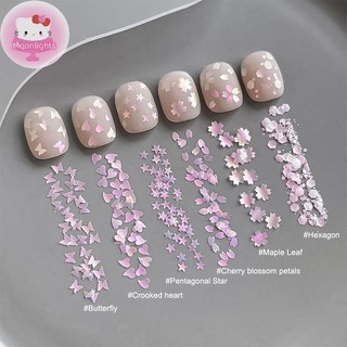 Moonlights Nail Art Sequins Không Đều Nàng Tiên Cá Kim Sa Lấp Lánh Mỹ Dày Mỏng Hỗn Hợp Ngôi Sao Kim Sa Lấp Lánh Trang Trí Móng Tay EN