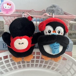 Moonlights Penguin Sang Trọng Móc Khóa Hoạt Hình Ba Lô Chim Cánh Cụt Mềm Nhồi Bông Búp Bê Mặt Dây Chuyền Xe Chìa Khóa Ba Lô Túi Trang Trí Trẻ Em Quà Tặng EN