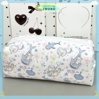 ZMONH 1 Sinh Viên Đơn Giản Túi Đựng Bút Chì Hàn Quốc Dung Tích Lớn Văn Phòng Phẩm Túi Bảo Quản Túi Trang Điểm Nhỏ Tổ Chức Du Lịch Túi Đựng Mỹ Phẩm