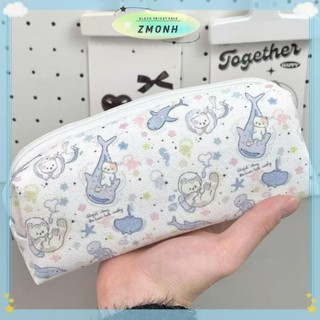 ZMONH 1 Sinh Viên Đơn Giản Túi Đựng Bút Chì Hàn Quốc Dung Tích Lớn Văn Phòng Phẩm Túi Bảo Quản Túi Trang Điểm Nhỏ Tổ Chức Du Lịch Túi Đựng Mỹ Phẩm