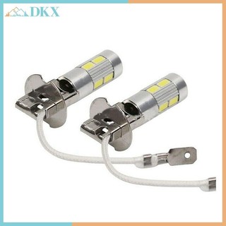 DKX 2 Bóng Đèn LED Ô Tô H1 H3 6000K LED Trắng Công Suất Cao 10-SMD 5630 Giải Mã Ô Tô Đèn Sương Mù Lái Xe Đèn Tự Động DRL.