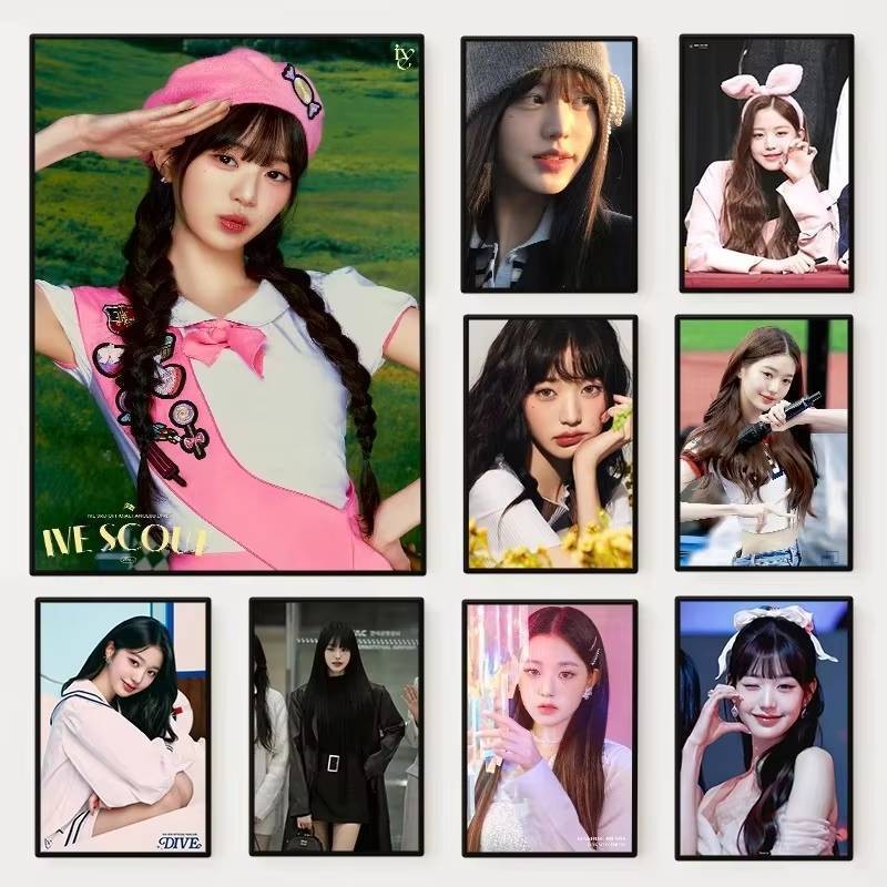 Tranh Canvas Jang Wonyoung K-pop Thần Tượng Trang Trí Tường Nhà