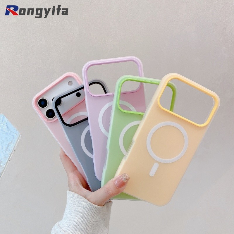 Ốp Điện Thoại Sạc Không Dây 2 Trong 1 Cho Tecno Spark 40 Pro Plus 40C 30 Pro 30C 20 Pro Plus 20C 10 GO 2025 2024 2023 2022 Vỏ Màu Kẹo Dễ Thương Mezzanine Có Thể Giữ Ốp Lưng Thẻ