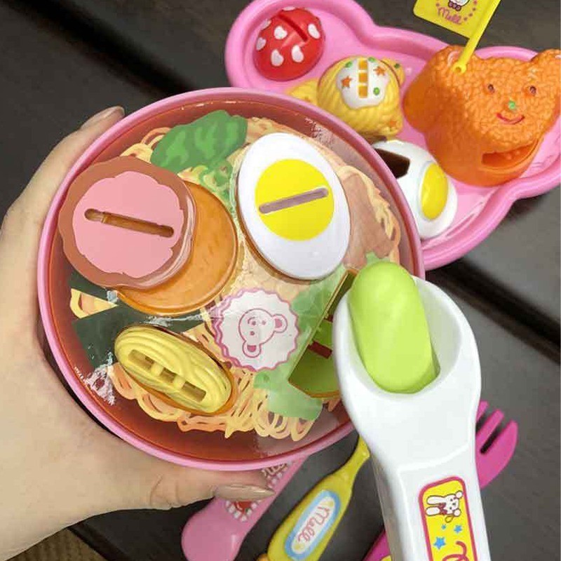 [H & L] 1 / 2 / 3 BỘ - Bộ đồ ăn giả vờ giáo dục - Kem Ramen Sushi mô phỏng Nhật Bản, phát triển kỹ năng vận động sáng tạo cho trẻ từ 6 tuổi trở lên