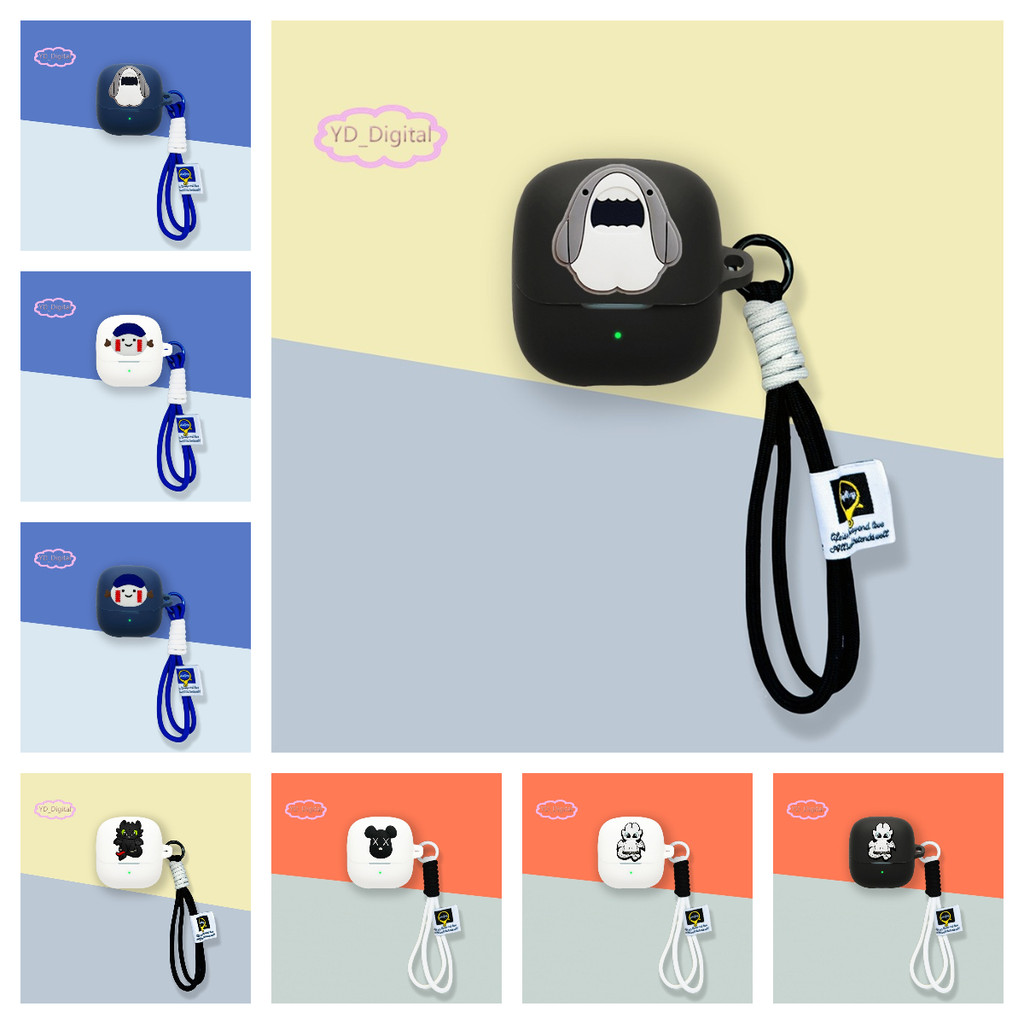 Dành Cho Baseus Bass BS1 NC Vỏ Tai Nghe Hoạt Hình Dễ Thương Vỏ Silicon Bảo Vệ Vỏ Mềm Vỏ Tai Nghe Tay Mềm Chống Sốc Túi Tai Nghe Chống Bụi