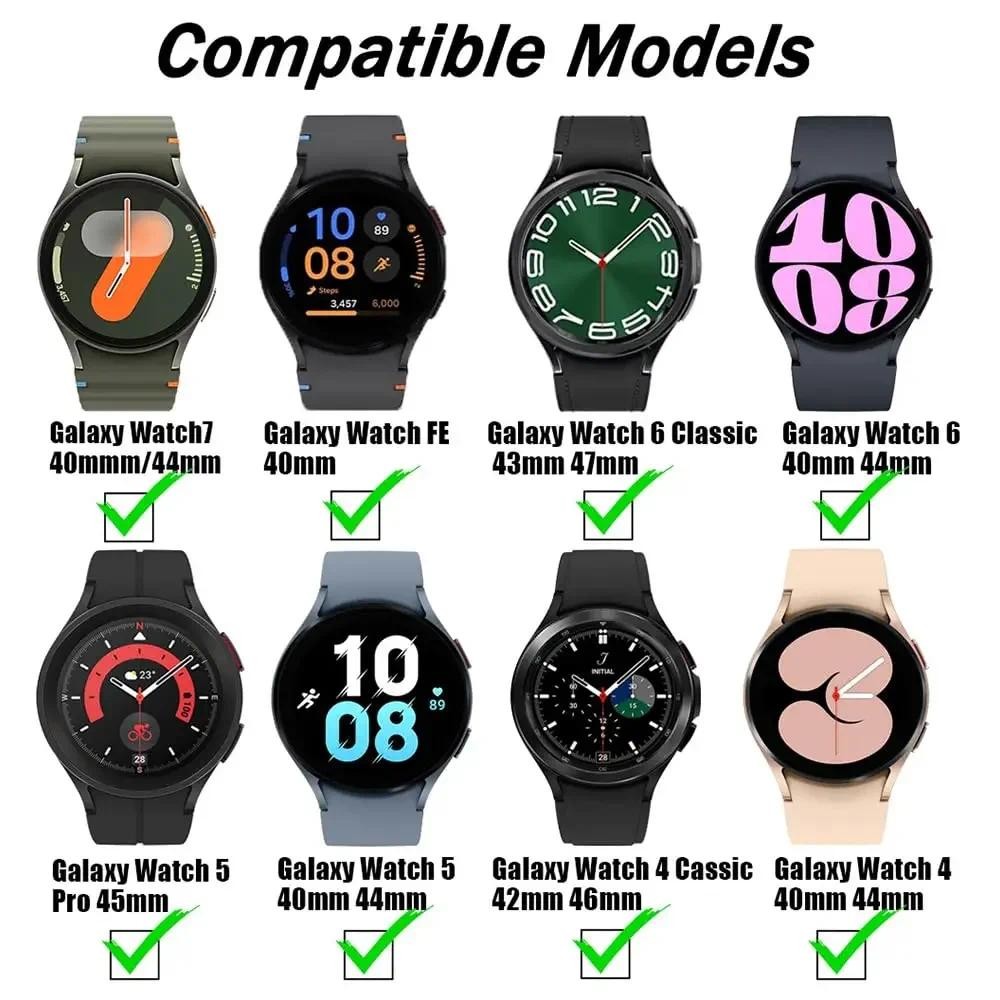 Không có khoảng cách dây đeo từ tính cho vòng đeo tay Samsung Galaxy Watch 7 6 5 4 40mm 44mm watch6 / 4 Classic / 5 Pro