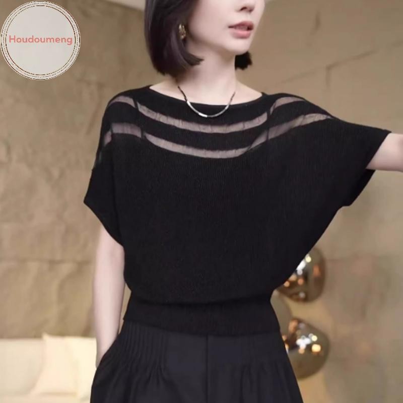 Hoodie Áo Thun Phong Cách Hàn Quốc, Cổ Tròn Tay Ngắn, Thời Trang Hàng Ngày