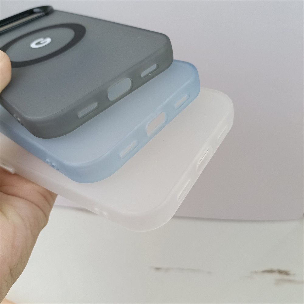 Ốp Lưng Màu Kẹo Mờ Sang Trọng Cho Google Pixel 10 9 Pro XL 10 9a 8a 8 9 Pro Dành Cho Tính Chất Từ Tính Sạc PC Mờ Bao