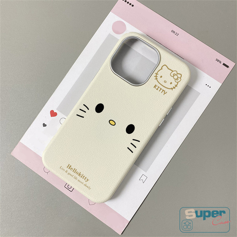 Ốp Lưng Tương Thích Cho iPhone 11 13 15 16 12 14 Pro Max 15 13 12 14 16 Pro XR X XS Max Hoạt Hình Thời Trang Dễ Thương Hello Kitty Da Họa Tiết