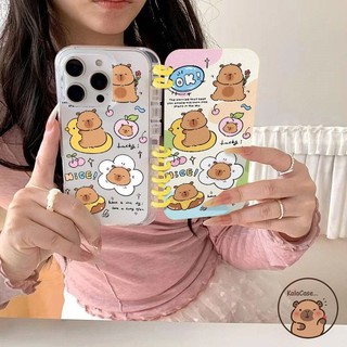 Ốp Thiết Kế Sách Sổ Tay Tương Thích Cho iPhone 13 12 11 Pro Max Ốp Điện Thoại Sách Capybara Dachshund Chó Con Mèo Hoạt Hình Dễ Thương Lật Vỏ Mềm Ốp Lưng