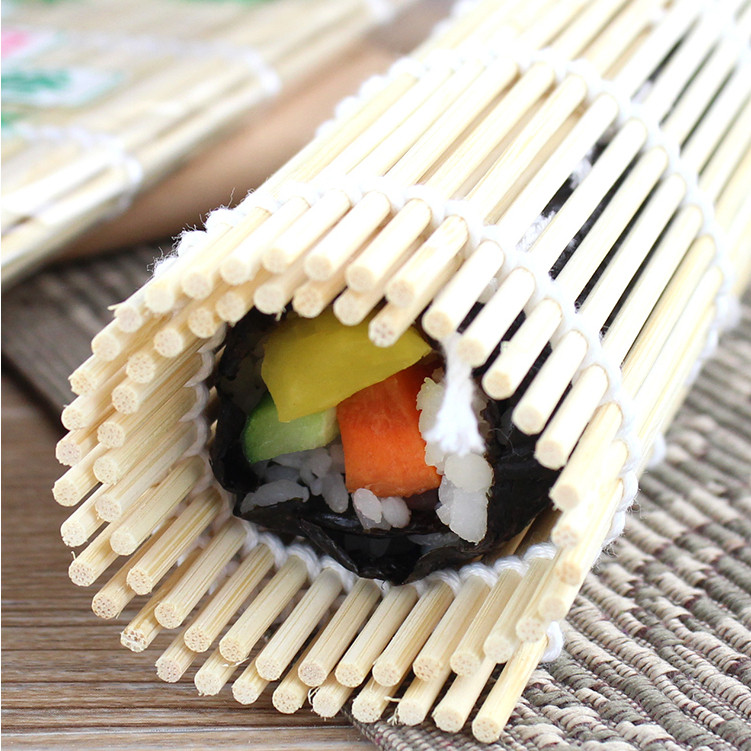 【COD】Dụng cụ cuộn cơm kimbap bằng tre cao cấp, thiết kế thông minh giúp cuộn chặt và đều, đảm bảo vệ sinh tuyệt đối
