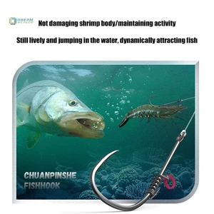 5 Móc Câu Cá Trực Tiếp Grouper Lưỡi Câu Thép Gai Có Lò Xo Cố Định Bass Biển Thép Carbon Lưỡi Câu Sắc Nét 2 / 0#3/0#4/ 0 # Size mới