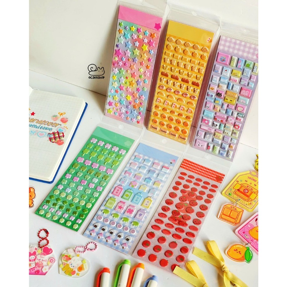 Sticker nổi waka waka- Giao mẫu ngẫu nhiên  (7x19cm)
