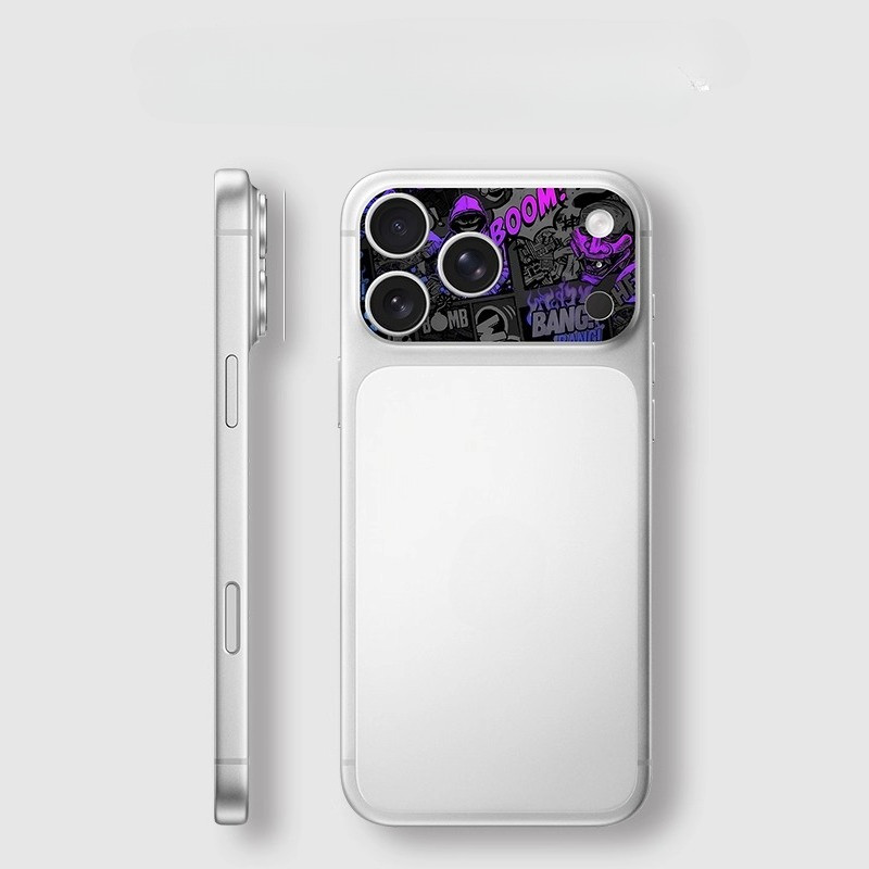 [2 Cái / gói] Nhãn Dán Camera Mềm Graffiti Tùy Chỉnh DIY Cho iPhone 17 Pro / 17 Pro Max Trang Trí Camera Phim Chống Mài Mòn Chống Trầy Xước Bảo Vệ Camera