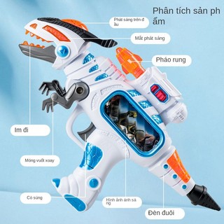 Súng Đồ Chơi T-Rex Khủng Long – Hiệu Ứng Âm Thanh, Ánh Sáng, Rung & Móng Vuốt Xoay