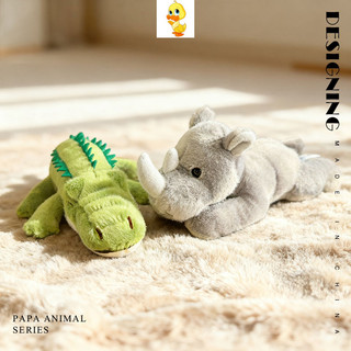 PLUS✨Hàng✨Nằm Cáo Hippopotamus Cá Sấu Sang Trọng Búp Bê Dễ Thương Salamander Tê Giác Đồ Chơi Sang Trọng Đồ Chơi Trẻ Em Đồ Chơi Bạn Gái Quà Tặng Trẻ Em Quà Tặng Giáng Sinh Sang Trọng Quà Tặng COD
