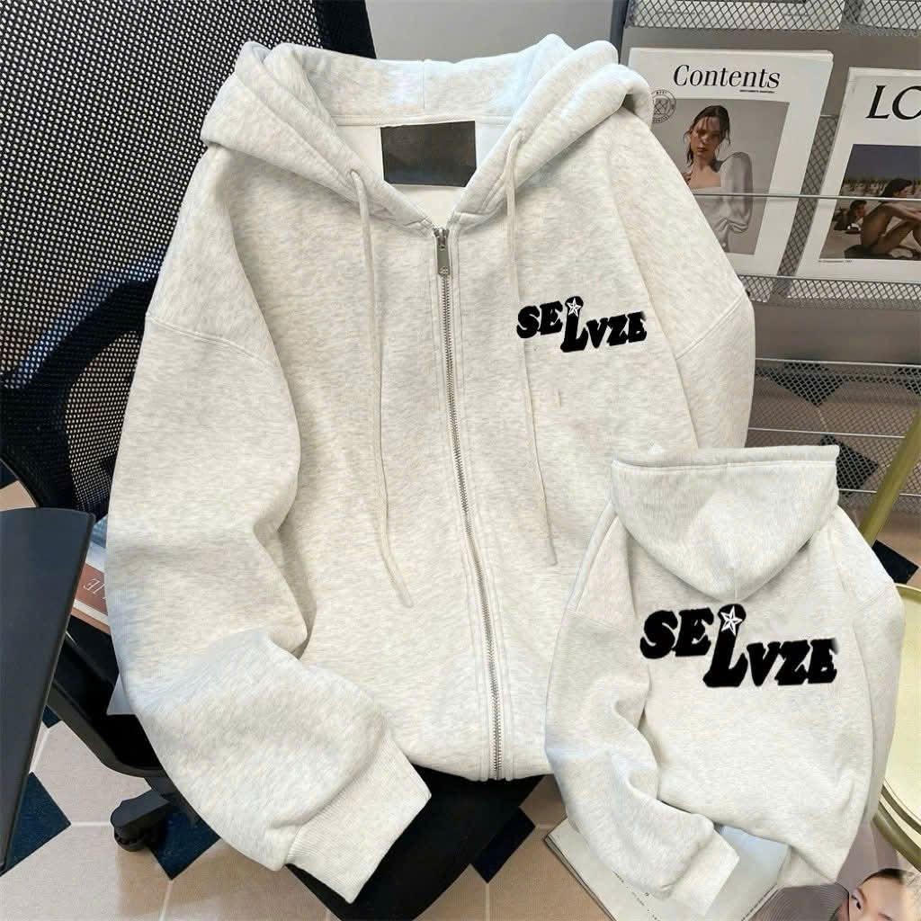 Áo khoác nỉ mũ 2 lớp unisex dài tay, phong cách thoải mái cho mùa đông ấm áp nam nữ mặc đẹp-phong3158