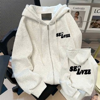 Áo khoác nỉ mũ 2 lớp unisex dài tay, phong cách thoải mái cho mùa đông ấm áp nam nữ mặc đẹp-THUBA