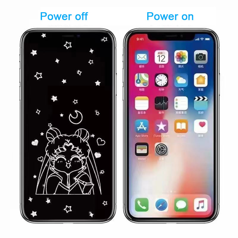 Dành cho iPhone 17 16 15 Pro max plus Bảo hiểm toàn diện Bảo vệ màn hình Hoạt hình 6D Shadow Trong suốt Full Cover Kính cường lực 15Pro 15Promax 15Plus 16Promax 16Plus 17Pro 17Promax