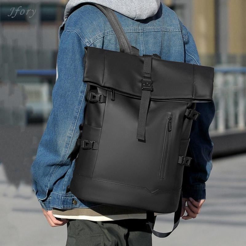 Ba lô Jfory Rolltop dành cho nam có tay cầm Quà tặng Ba lô Daypack thông thường để đi bộ đường dài