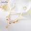 AqToCna Vỏ Sao Biển Mặt Dây Chuyền Nelace Cho Nữ Lớp Giả Ngọc Trai Phong Cách Bohemian Bãi Biển Dự Tiệc Trang Sức AqToCna