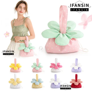 Túi xách hình hoa Tulip FANSIN, Túi đeo chéo hoa Mini chấm bi, Túi đeo vai hoa nhẹ đơn giản đa năng dễ thương Túi Tote đi lại
