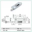 Lò xo đối xứng Pin tự động có khóa Bản lề có thể tháo rời Bản lề cửa chống trộm Phụ kiện phần cứng có thể tháo rời Khóa cửa cắm 5FIQ